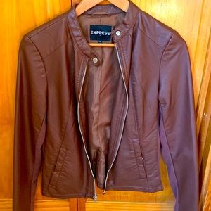 Faux leather jacket